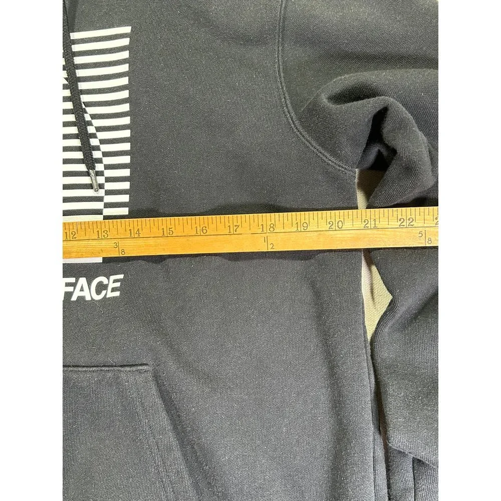 The North Face Men's Medium Black Pullover Hoodie Sweatshirt Half Dome Spell Out